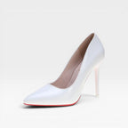 Eulalie | Patent Evening Shoes For Wedding In Black Cream White