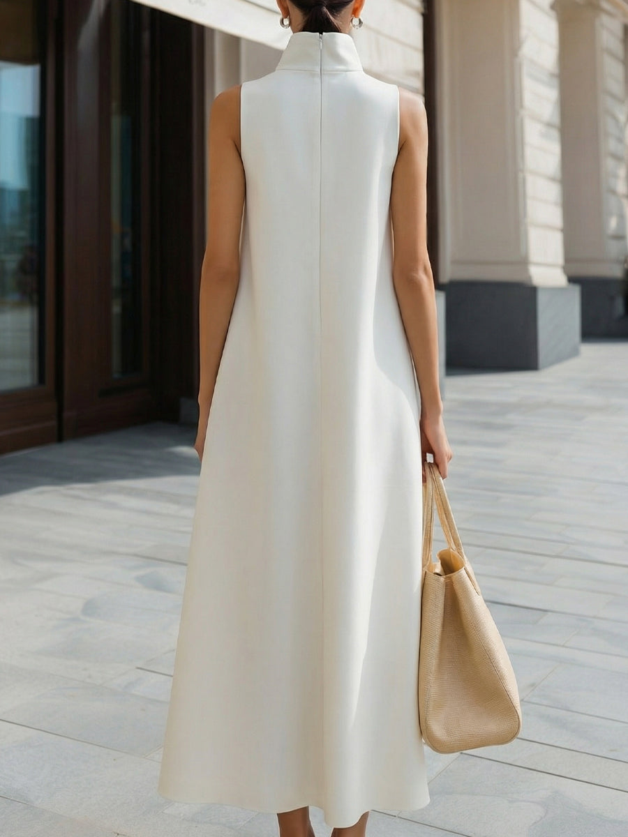 Ophelia | High-Neck Dress Coat Garden Party Maxi