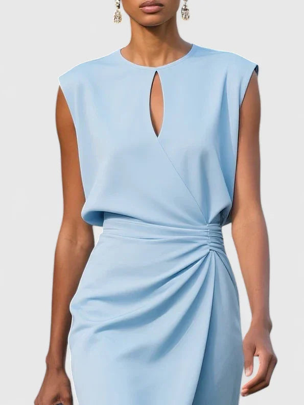 Katarina | Tailored Pleated Dress for Work and Occasions