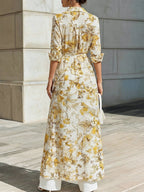 Leonie | Floral Chiffon Garden Party Shirt Dress