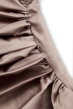 Fleur | Satin One Shoulder Evening Gown Wedding Guest Dress