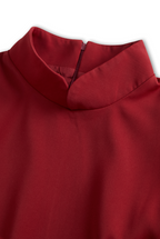 Georgiana | Belted High-Neck Garden Party Dress