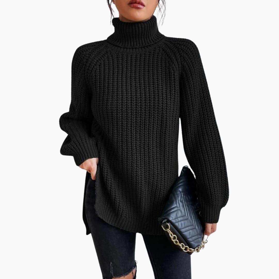 Solene | Women's Cashmere Jumper Turtleneck Oversized Knit