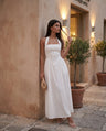 Beatrix | Corset Halter Bandage A-Line Maxi Evening Dress