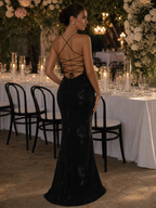 Celestine | Spaghetti Strap Corset Bodice Maxi Dress