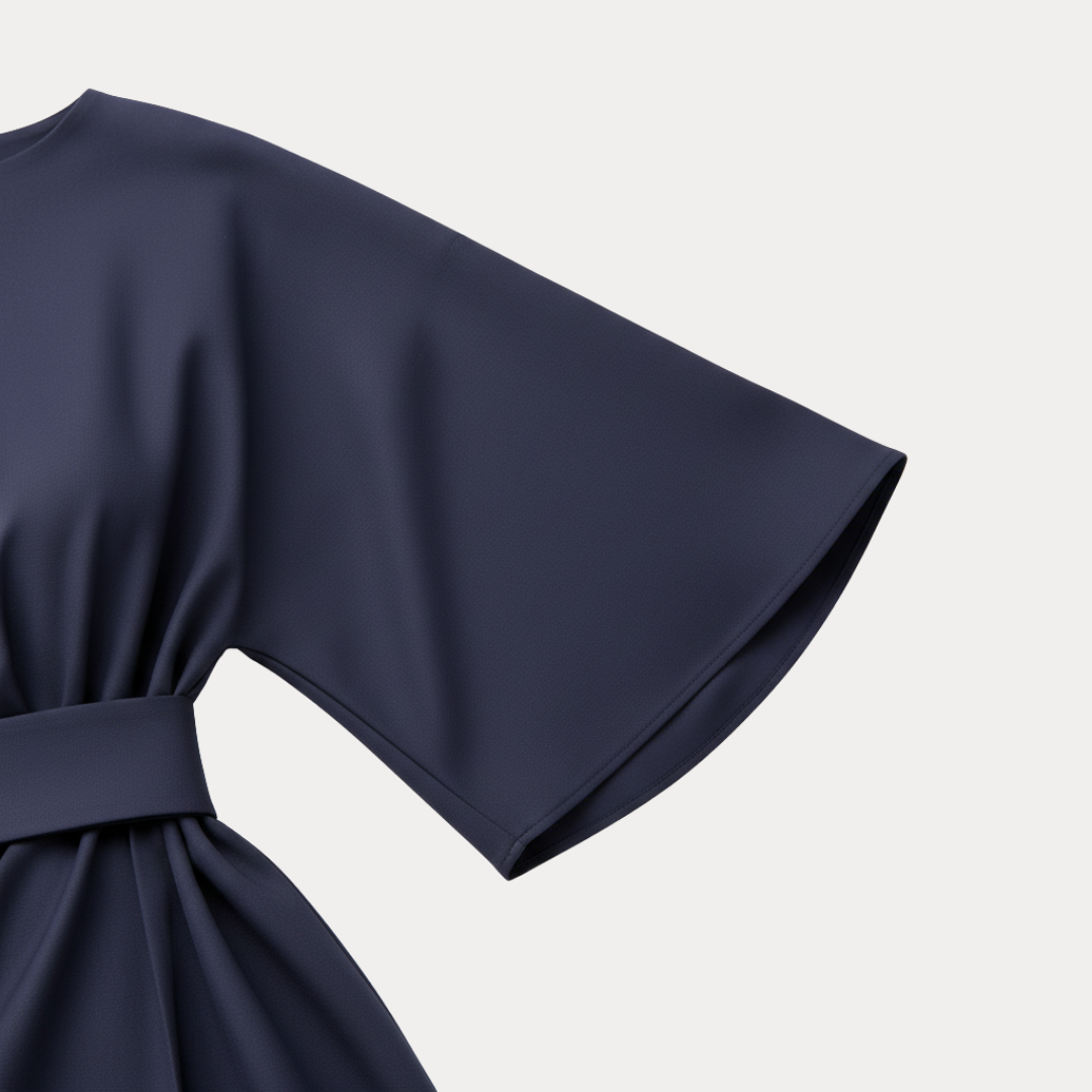 Felicity | Wide Sleeve Wrap Midi Dress For Weddings & Occasions