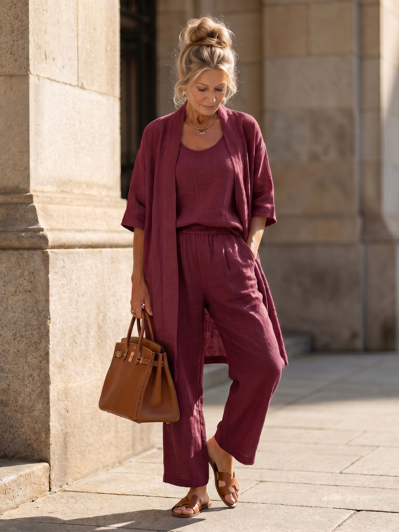 Giselle | Three Piece Relaxed Wide Leg Co-Ord Set