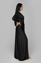 Lucienne | Alemais One Shoulder Satin Maxi Dress