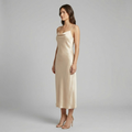 Aurelia | Womens Cowl Neck Slip Dress Midi Evening Formal