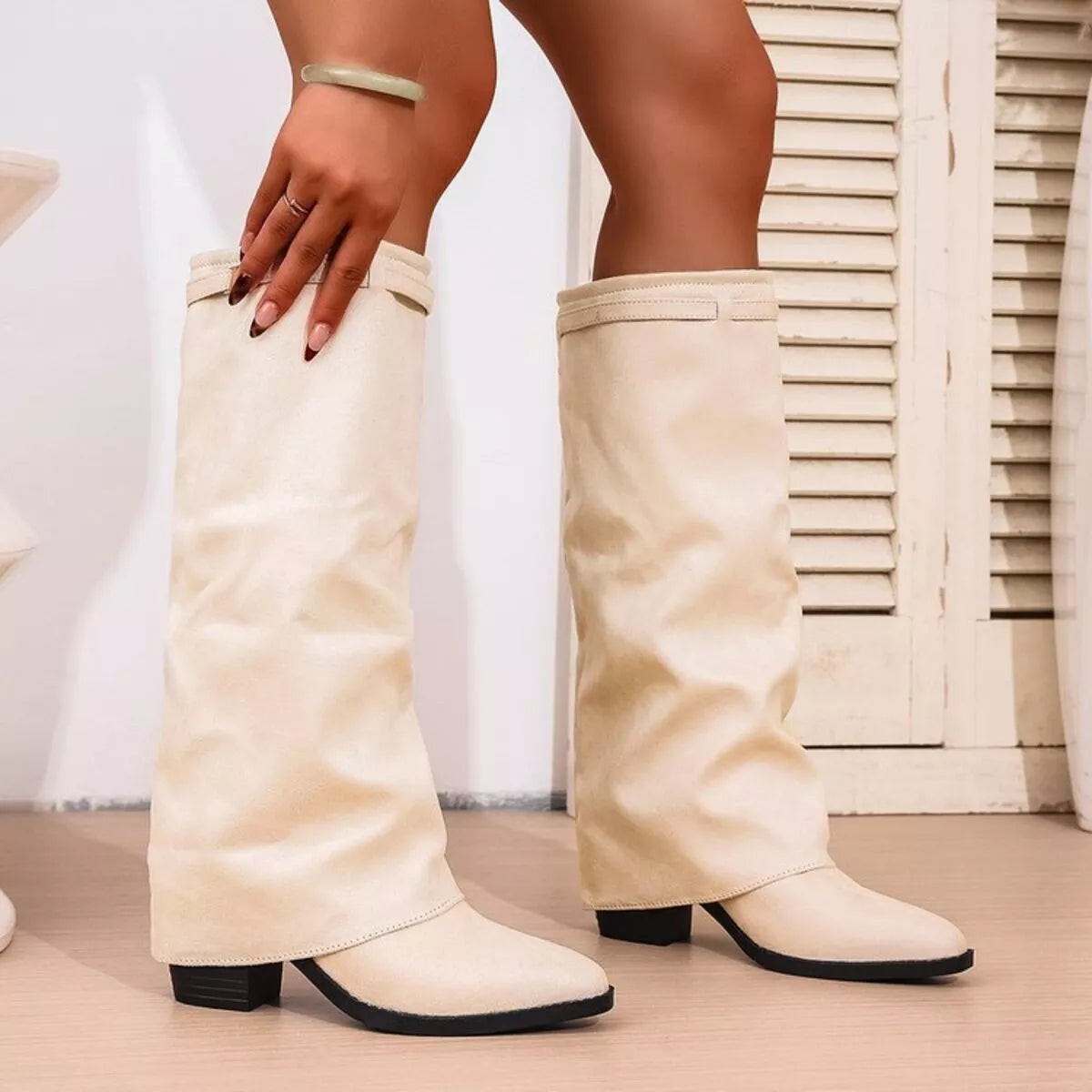 Mirabelle | Women's Heeled Knee-High Boots Casual Everyday