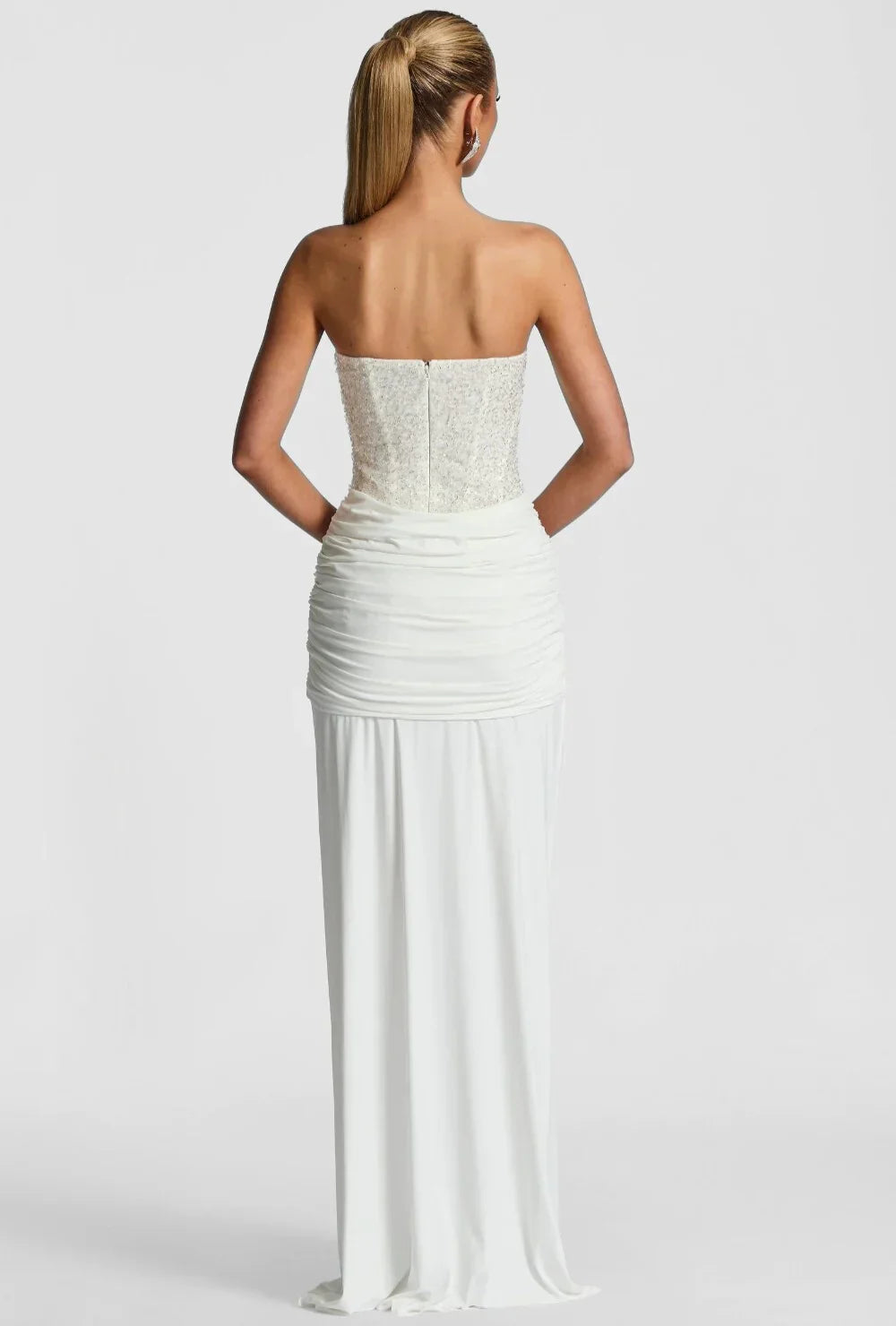 Mirabelle | Corset Strapless Maxi Dress In Elegant Evening Style