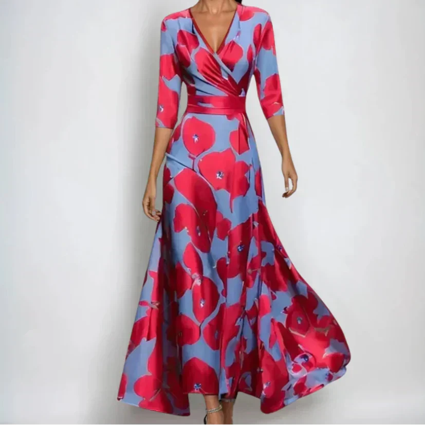 Aurelia | Elegant Wrap Dresses For Women With 3/4 Sleeves