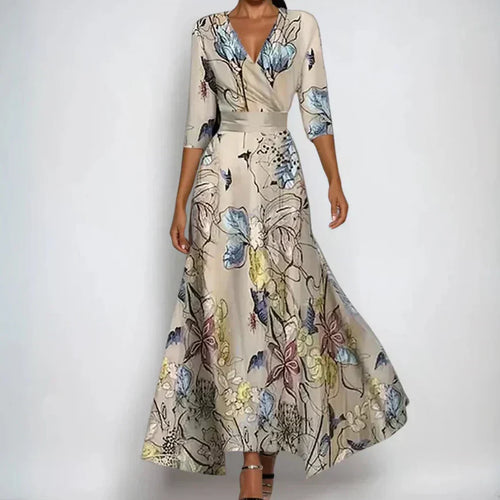 Aurelia | Elegant Wrap Dresses For Women With 3/4 Sleeves