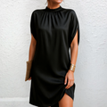 Tatiana | Women's High Neck Mini Dress for Day to Night