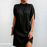 Tatiana | Women's High Neck Mini Dress for Day to Night