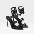 Anouk | Rene Caovilla Heels Crystal Strappy Sandals Evening