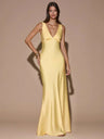 Isadora | V-Neck Backless Maxi Evening Dress