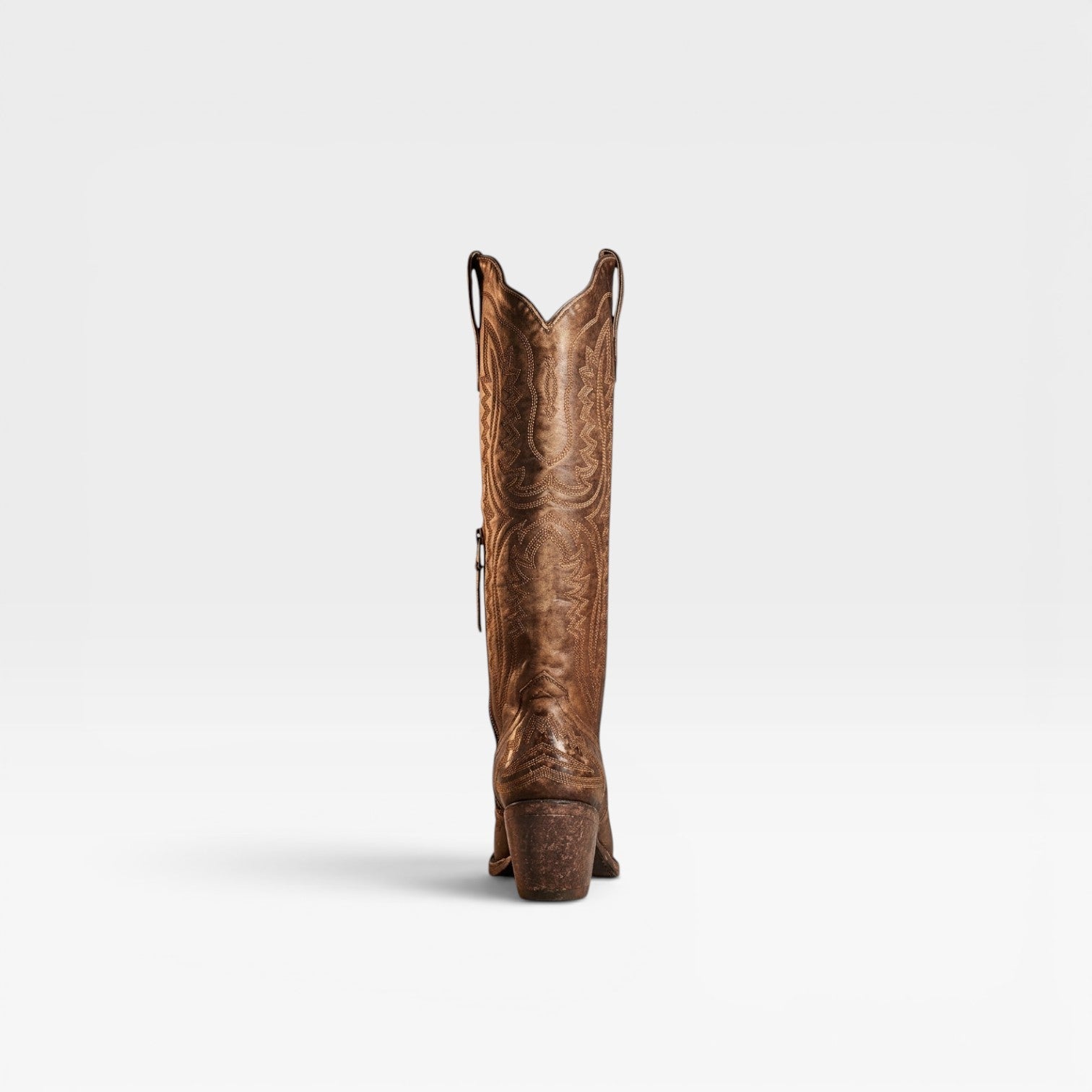 Fleur | Round Toe Embroidered Cowboy Boots Western Block Heel