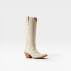 Fleur | Round Toe Embroidered Cowboy Boots Western Block Heel