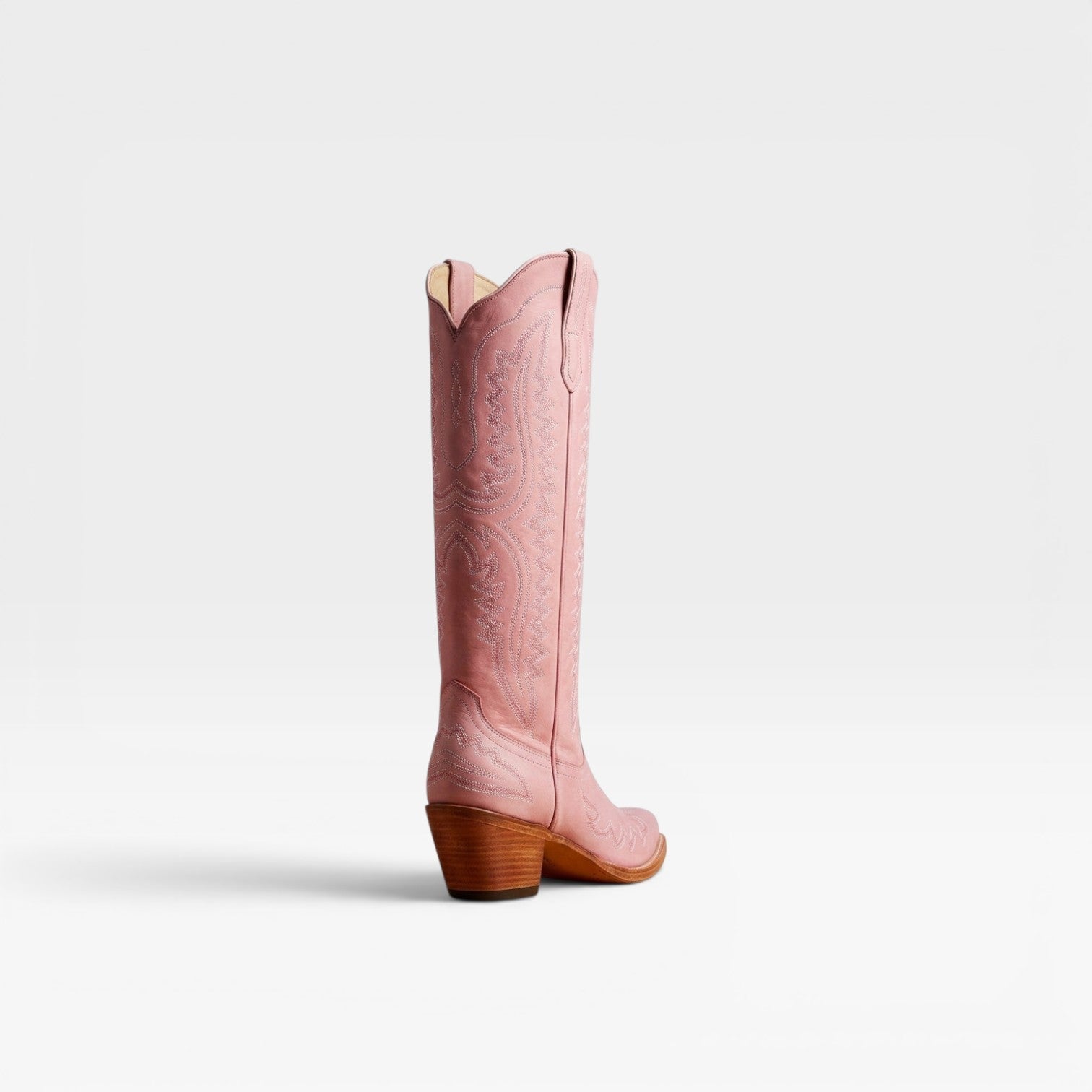 Fleur | Round Toe Embroidered Cowboy Boots Western Block Heel