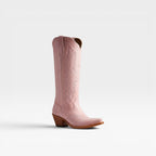 Fleur | Round Toe Embroidered Cowboy Boots Western Block Heel
