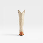 Fleur | Round Toe Embroidered Cowboy Boots Western Block Heel
