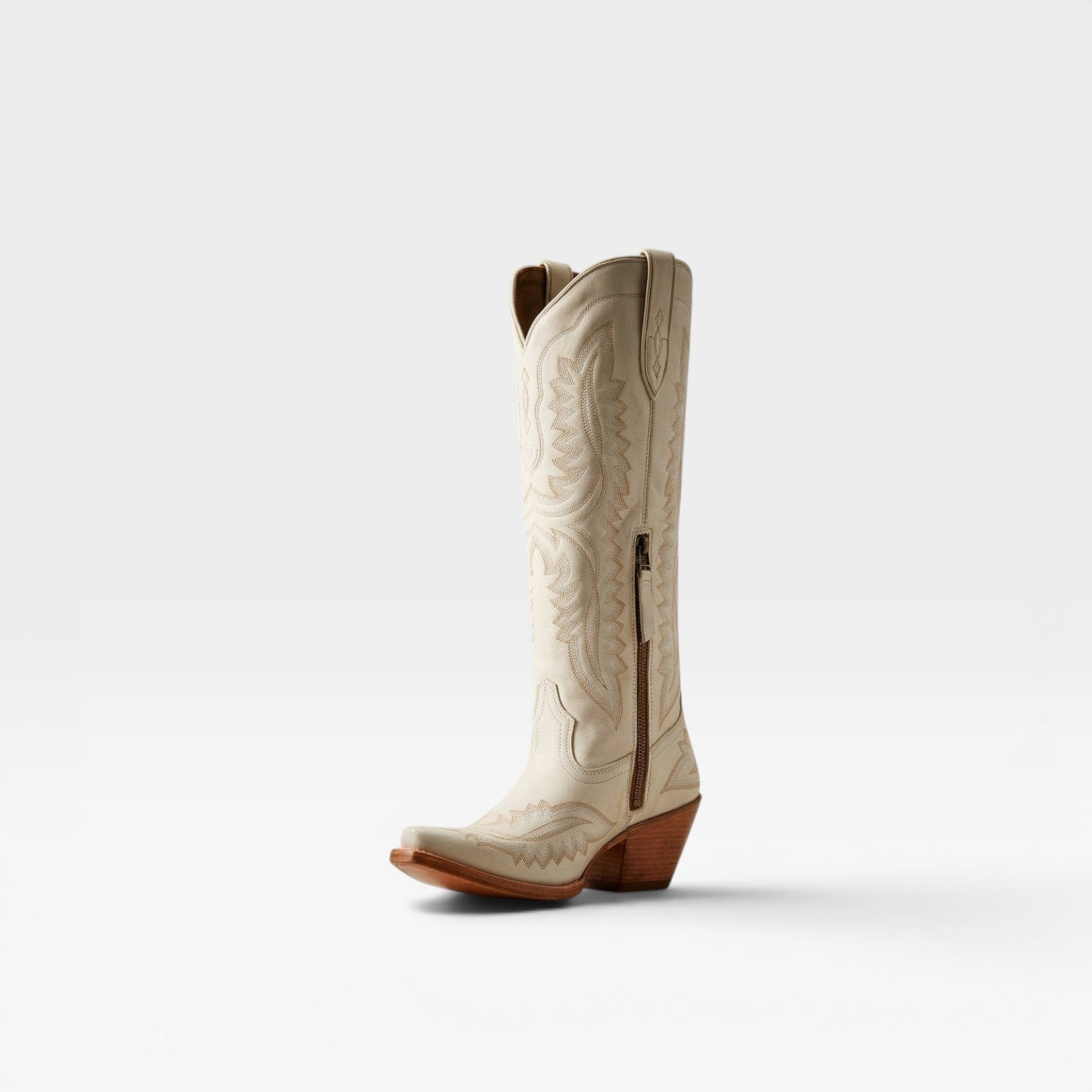 Fleur | Round Toe Embroidered Cowboy Boots Western Block Heel