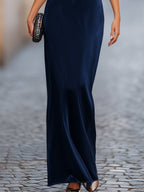 Violaine | Batwing Sleeve Evening Wedding Guest Maxi Dress