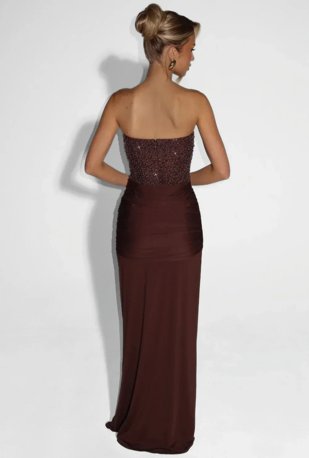 Mirabelle | Corset Strapless Maxi Dress In Elegant Evening Style