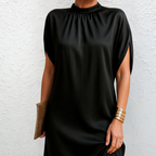 Tatiana | Women's High Neck Mini Dress for Day to Night