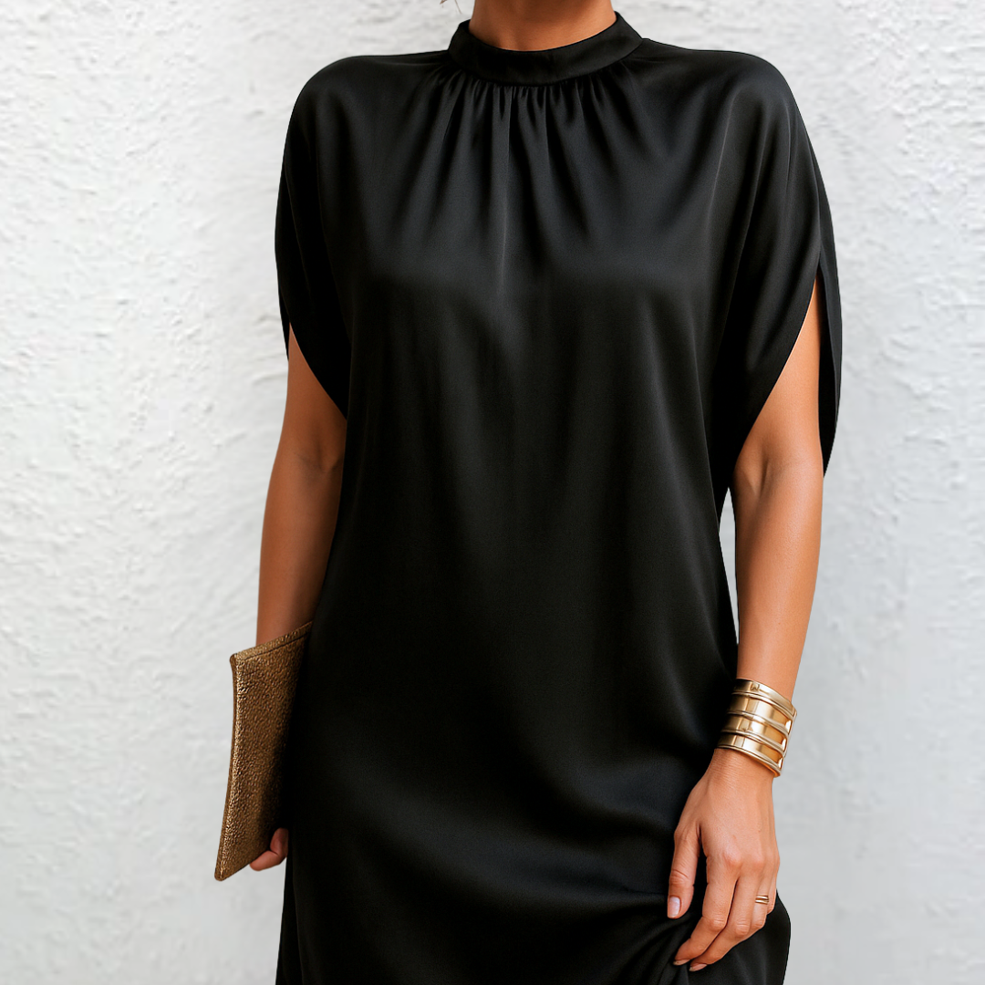 Tatiana | Women's High Neck Mini Dress for Day to Night