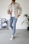Tatiana | Button Up Overshirt Jacket with Chest Pockets