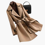 Tamsin | Double Breasted Wool Blend Wrap Coat Women