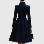 Beatrix | Navy Tailored Coat Dress for Work and Occasions