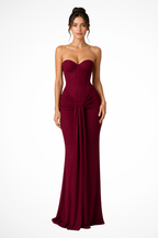 Tatiana | Cinderella Wedding Dress Lace Corset Strapless Maxi