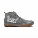 Isolde | Black & Brown Heeled Ankle Boots