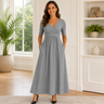 Francesca | Sleeved Babydoll Home Dress With Pockets