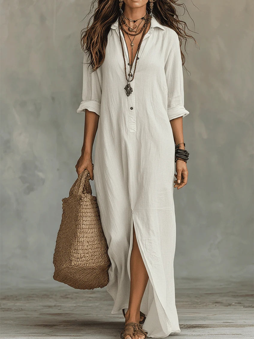 Liliana | Elegant Beach Cover Up Maxi Dress Resort Beachwear