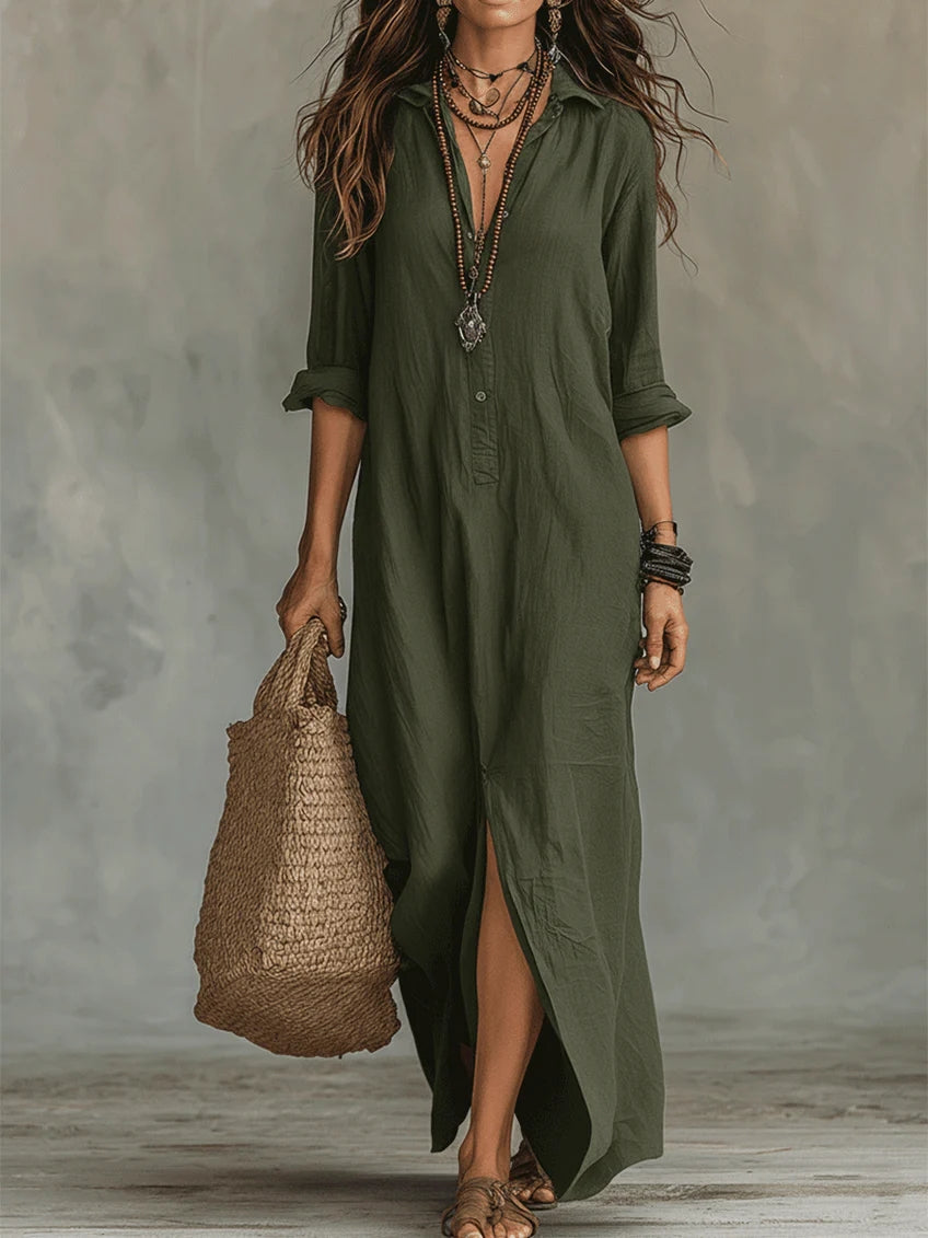 Liliana | Elegant Beach Cover Up Maxi Dress Resort Beachwear