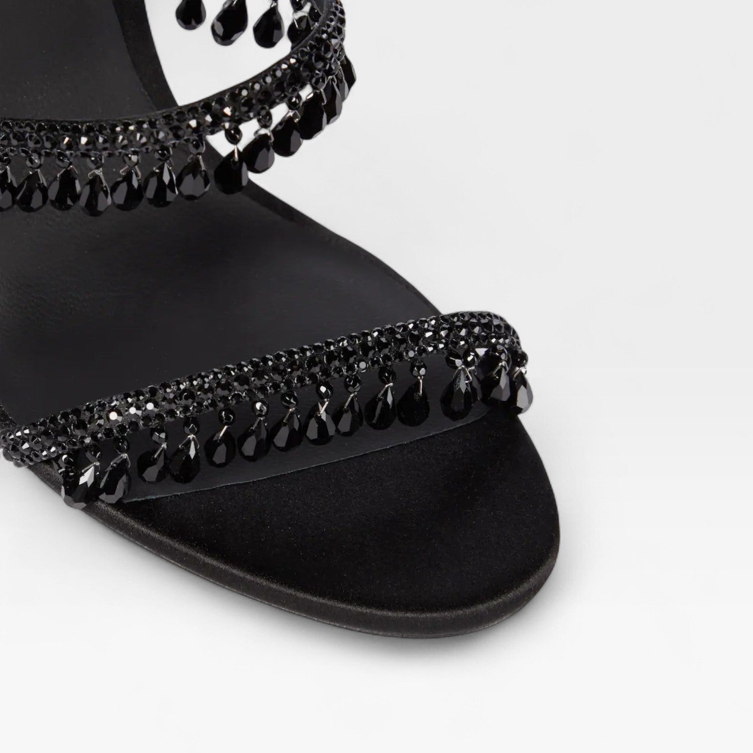 Cordelia | Gold Block Heels For Wedding With Crystal Embellishment