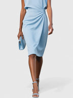 Katarina | Tailored Pleated Dress for Work and Occasions