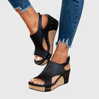 Amandine | Elegant Wedge Sandals for Women All Day Comfort