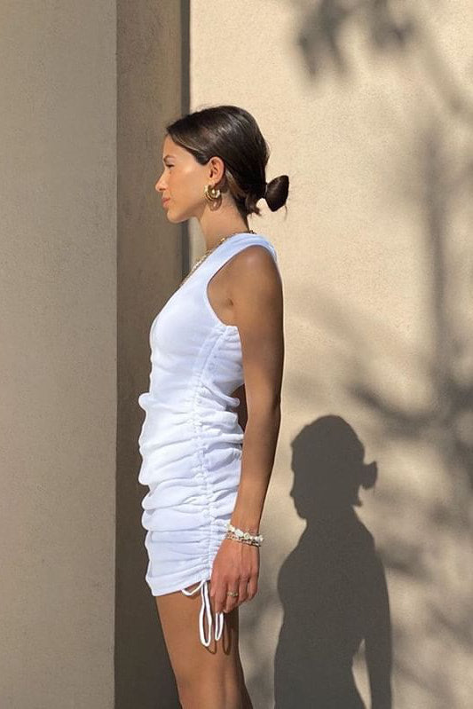 Yolanda | Sleeveless Ruched Bodycon Mini Dress