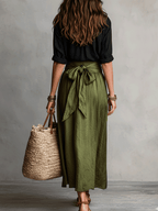 Ghislaine | Bohemian Flowy Skirt Top Co-Ord Outfit Set