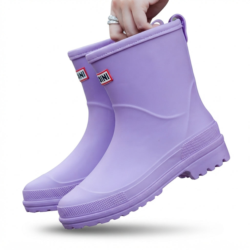 Edith | Waterproof Wellington Boots for Winter Snow — Purple