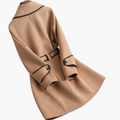Tamsin | Double Breasted Wool Blend Wrap Coat Women