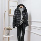 Cosima | Womens Long Puffer Vest Hooded Gilet Outdoor Casual