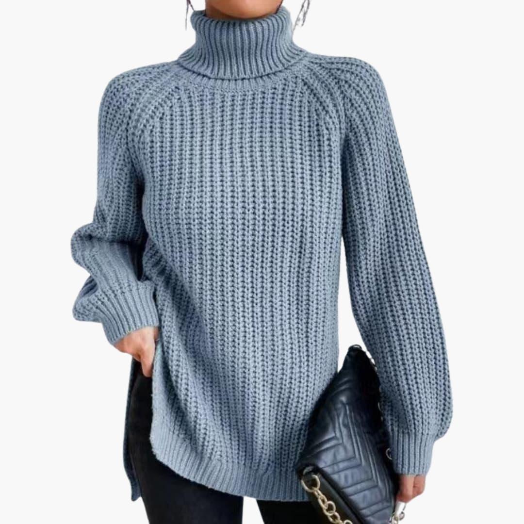 Solene | Women's Cashmere Jumper Turtleneck Oversized Knit