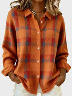 Sidonie | Oversized Plaid Cardigan Sweater for Autumn Layering