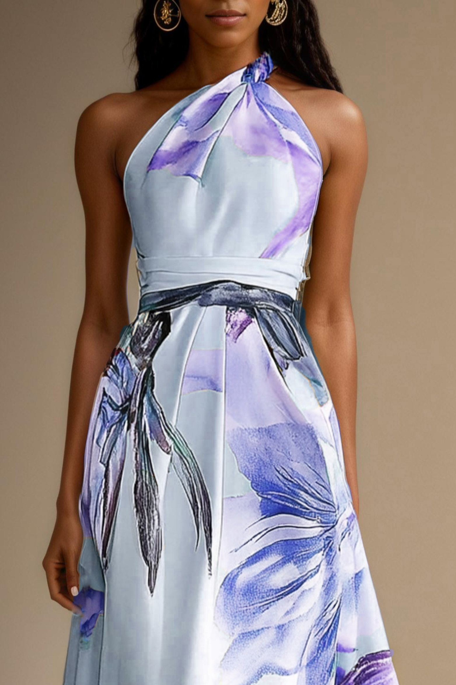 Josephine | Floral Satin One Shoulder Bridesmaid Dresses